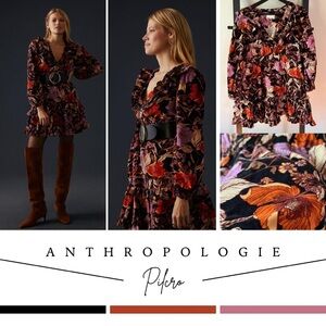 Anthropologie Pilcro Tiered Corduroy Dress Size LP